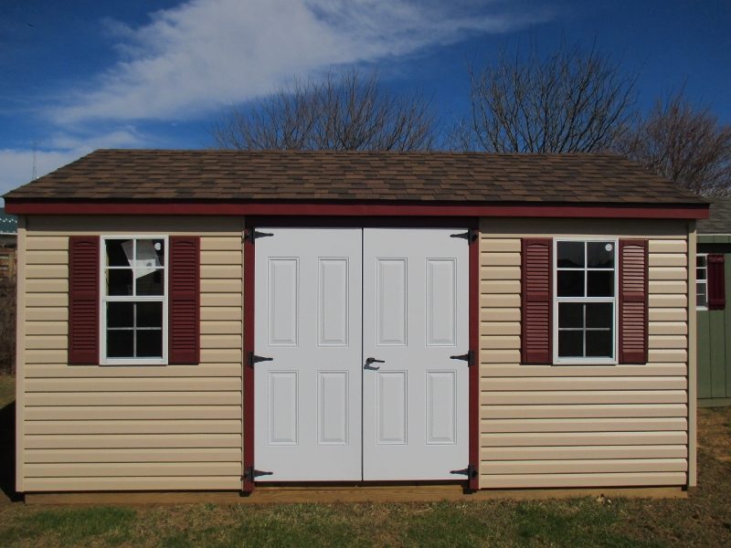 10x16 A-frame Dormer, Manor siding, White trim, Black roof, list price $4,445, DISPLAY MODEL $4,000 Chester Springs